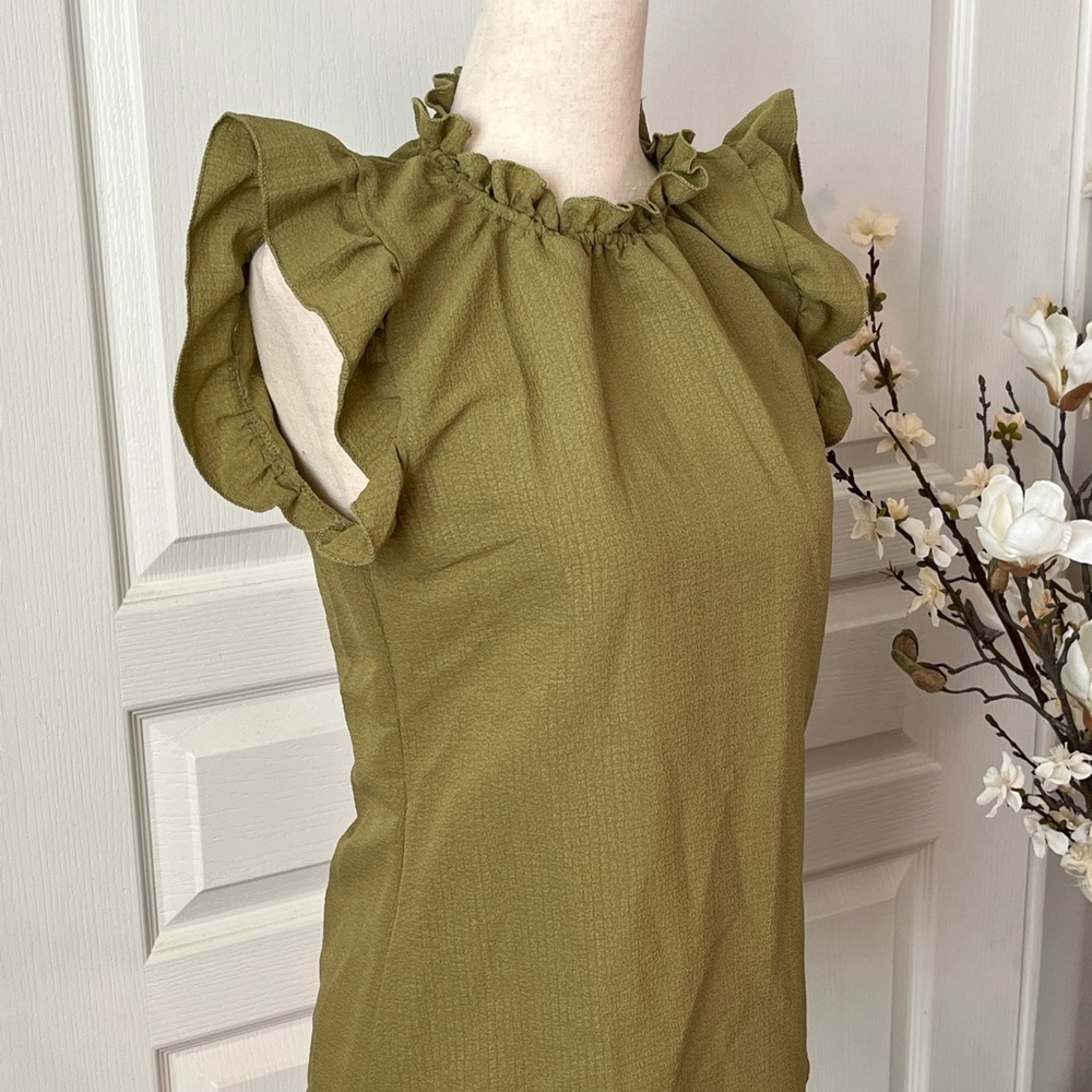 💚NWOT SHEIN Butterfly Sleeve Top - Picture 2 of 14